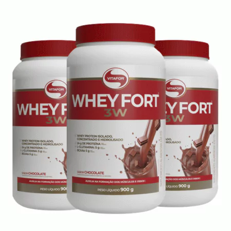 Whey Fort 3W Vitafor 900g